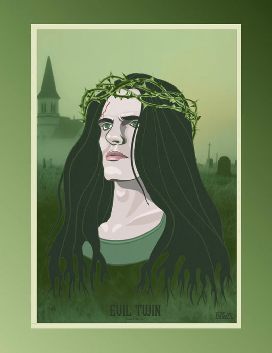 Corpus Christi // Type O Negative // Green Man // Peter Steele // Jesus Christ // POSTCARD