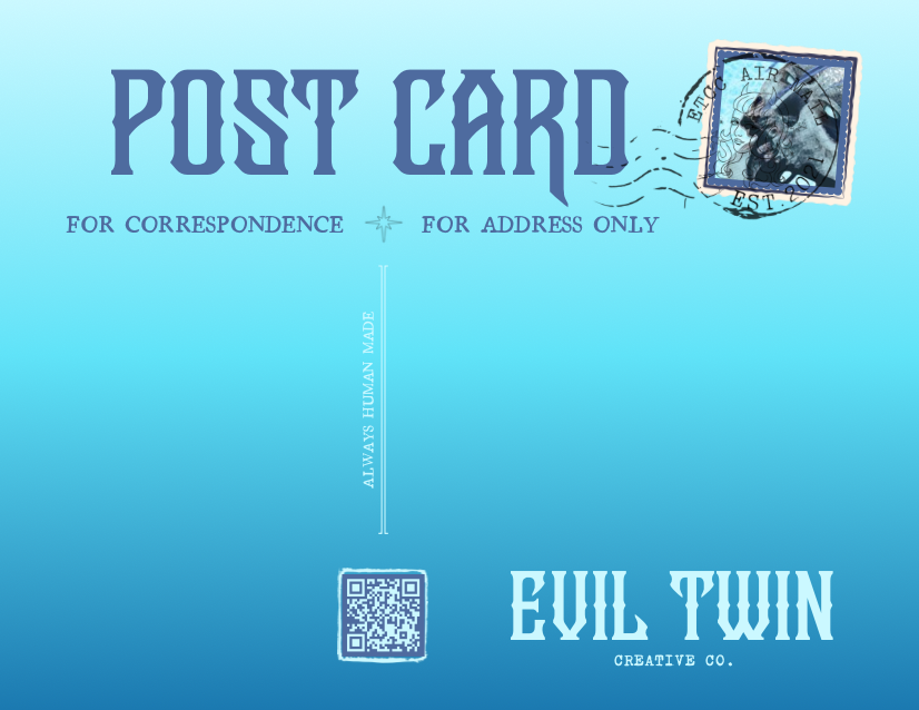 Frozen Dead Zombie Icy Girl // POSTCARD