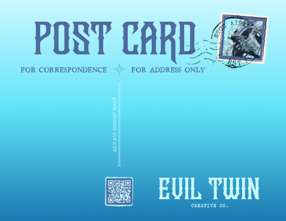 Frozen Dead Zombie Icy Girl // POSTCARD