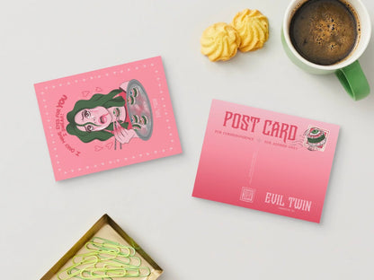 “I ONLY HAVE EYES FOR YOU, I SWEAR!” Eyeball Sushi Girl // POSTCARD