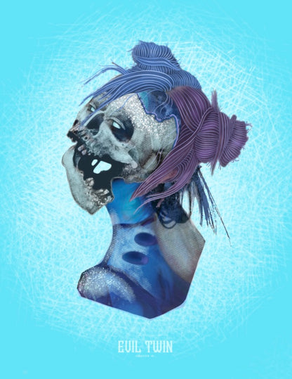 Frozen Dead Zombie Icy Girl // POSTCARD