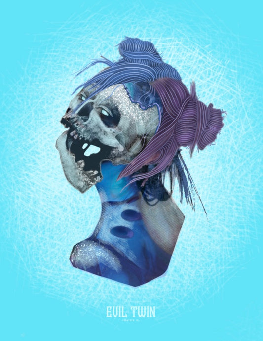 Frozen Dead Zombie Icy Girl // POSTCARD