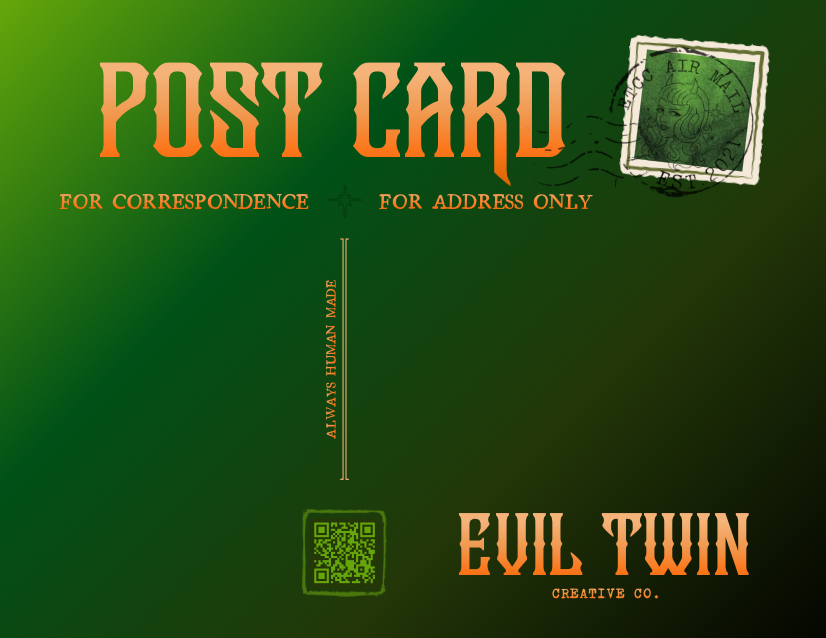 Peter Steele // Type O Negative // Green Man // POSTCARD