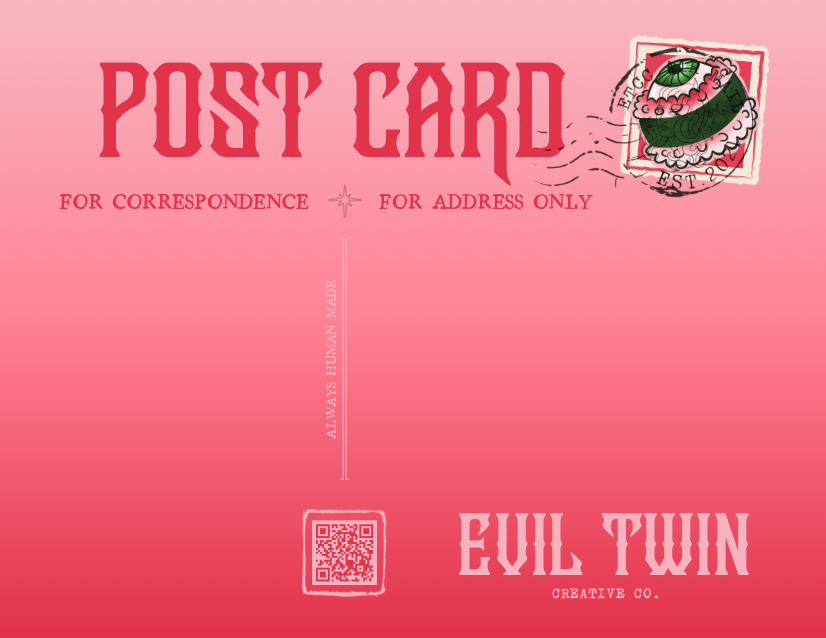 “I ONLY HAVE EYES FOR YOU, I SWEAR!” Eyeball Sushi Girl // POSTCARD