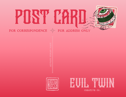 “I ONLY HAVE EYES FOR YOU, I SWEAR!” Eyeball Sushi Girl // POSTCARD